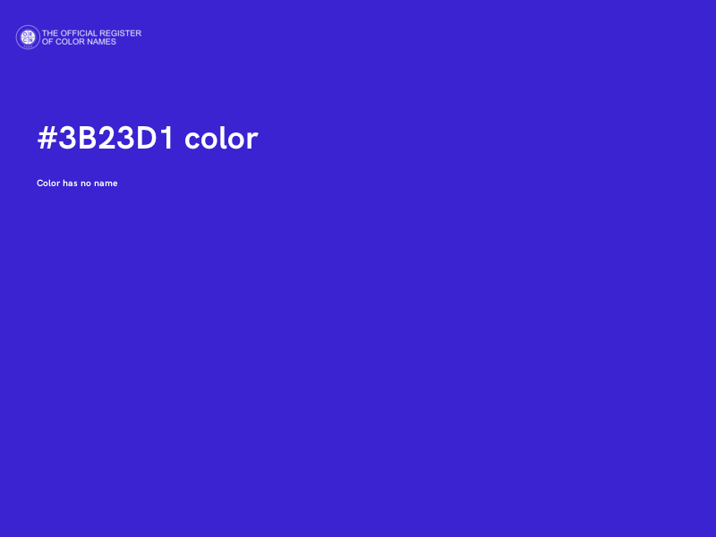 #3B23D1 color image