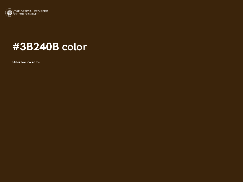 #3B240B color image