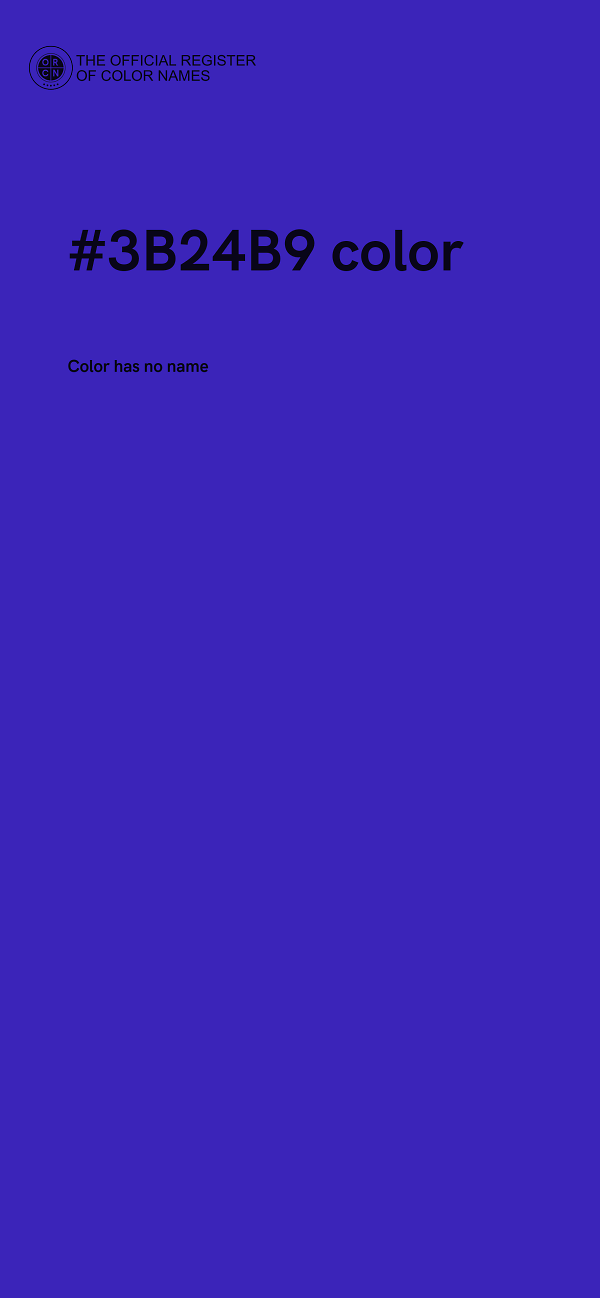 #3B24B9 color image
