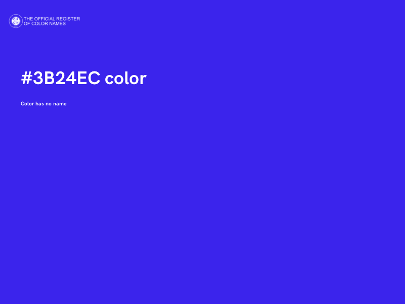 #3B24EC color image