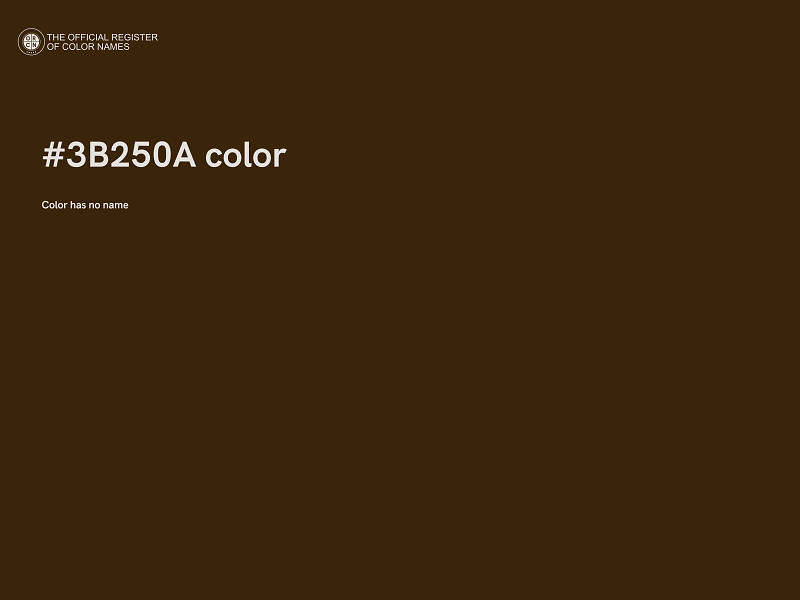 #3B250A color image