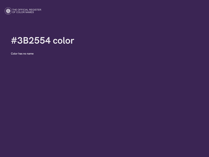 #3B2554 color image
