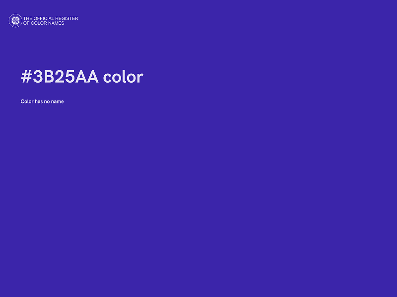 #3B25AA color image