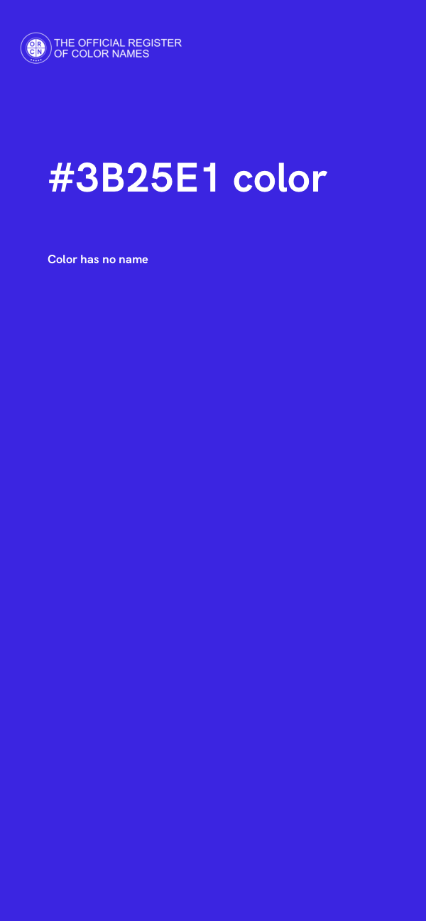 #3B25E1 color image