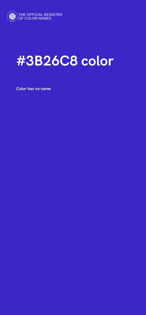 #3B26C8 color image