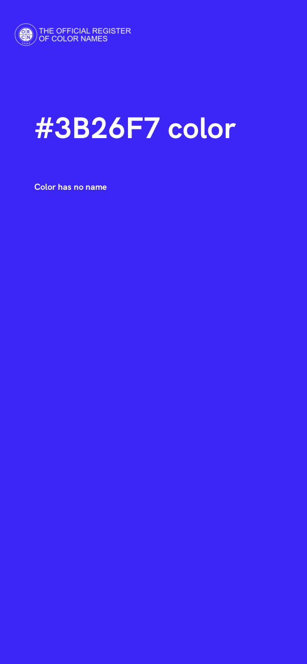 #3B26F7 color image