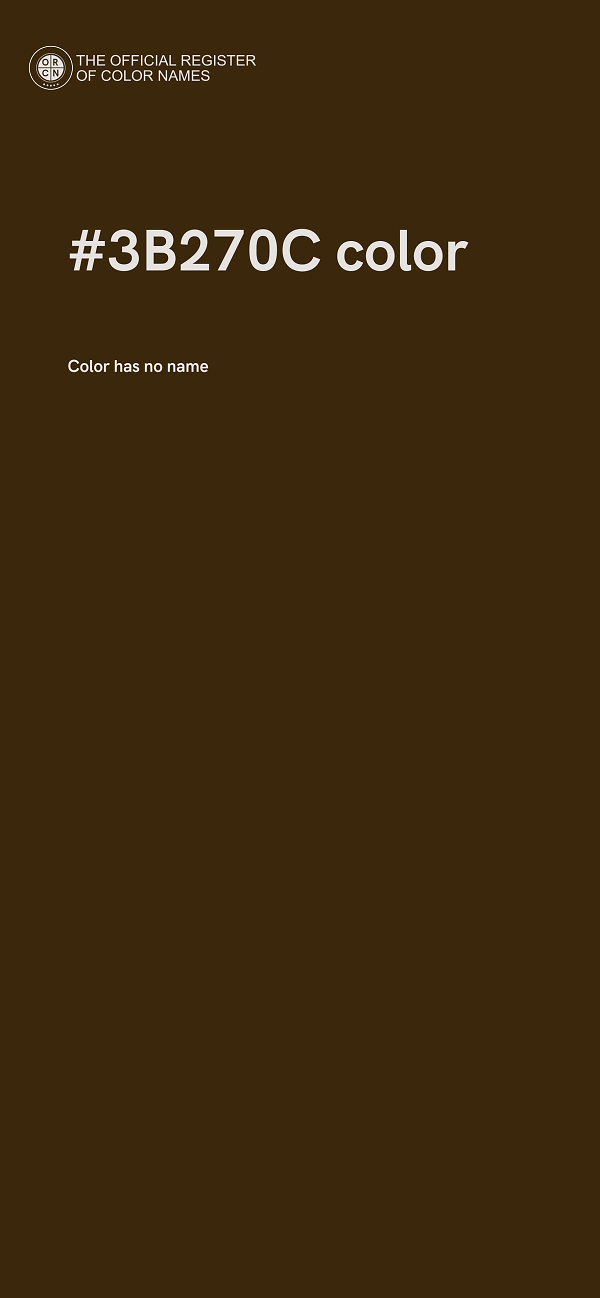 #3B270C color image