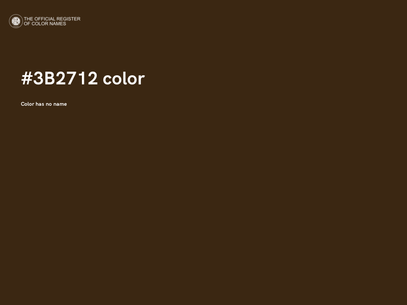 #3B2712 color image
