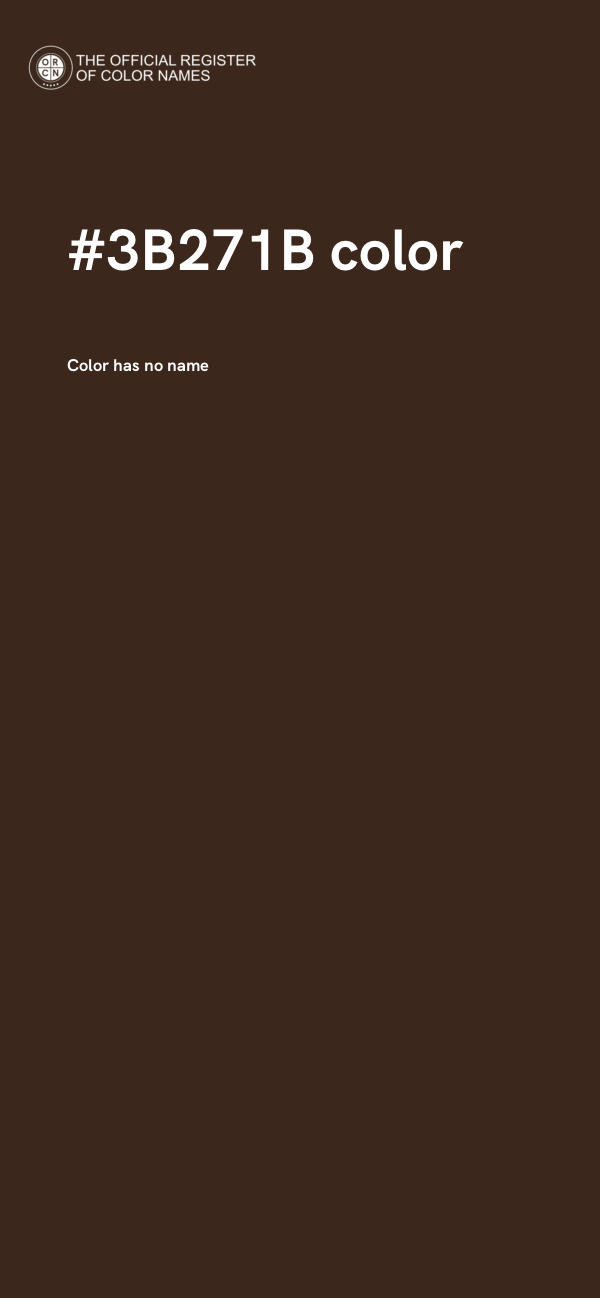 #3B271B color image