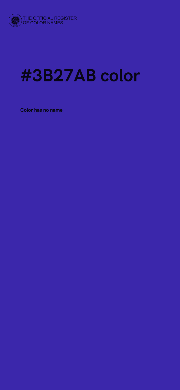 #3B27AB color image
