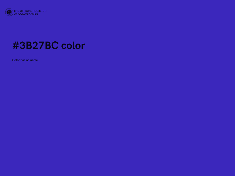 #3B27BC color image
