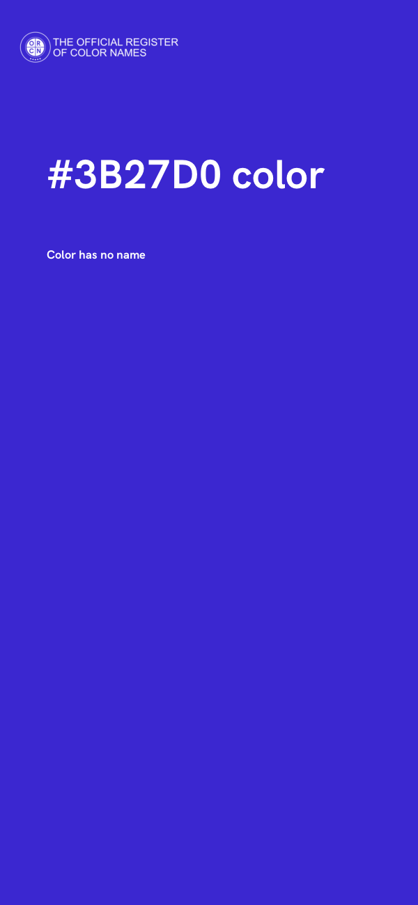 #3B27D0 color image
