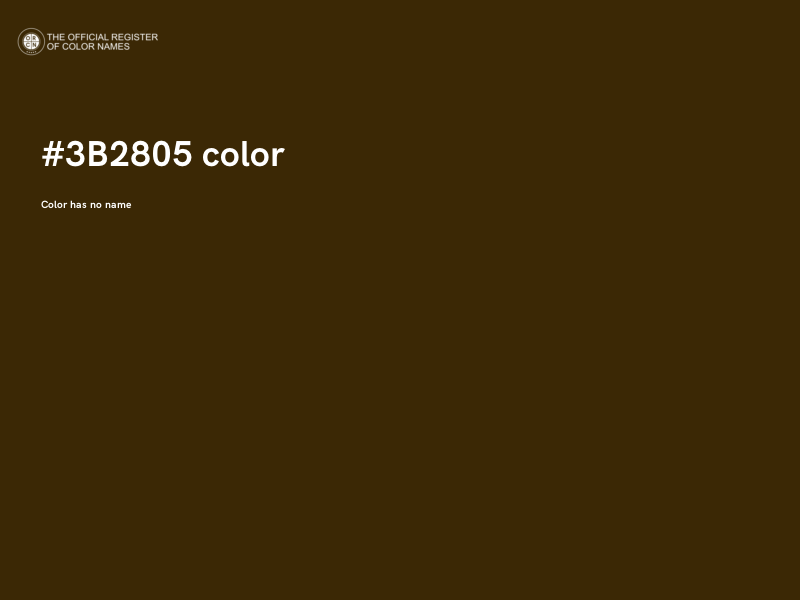 #3B2805 color image
