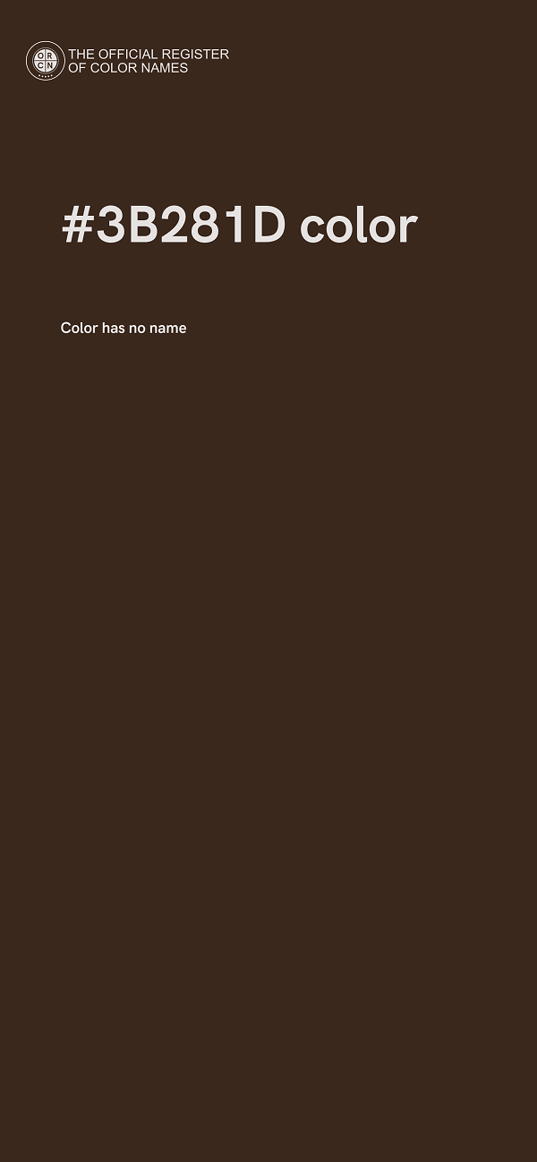 #3B281D color image