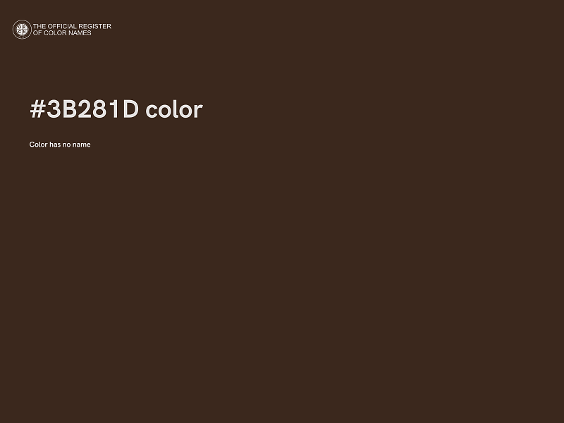 #3B281D color image