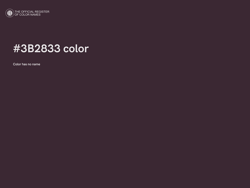 #3B2833 color image