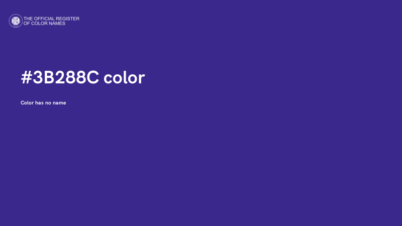 #3B288C color image