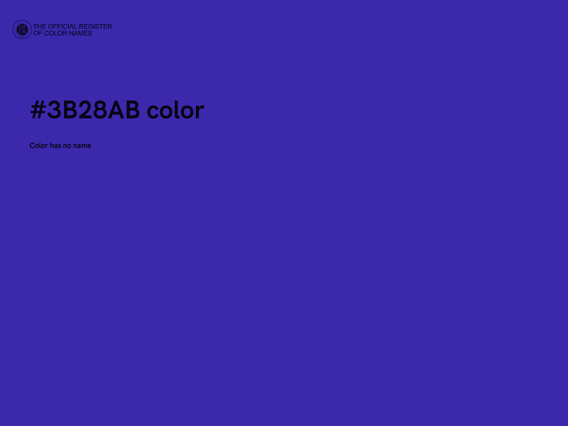 #3B28AB color image