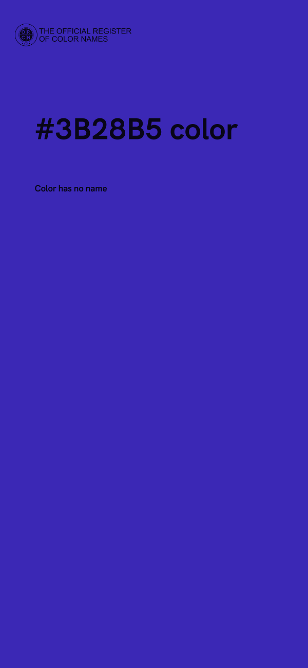 #3B28B5 color image