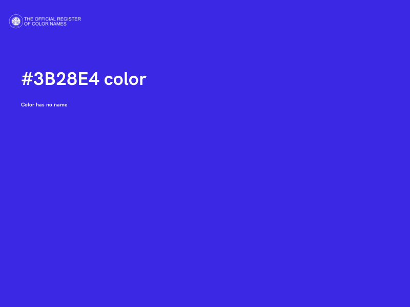 #3B28E4 color image