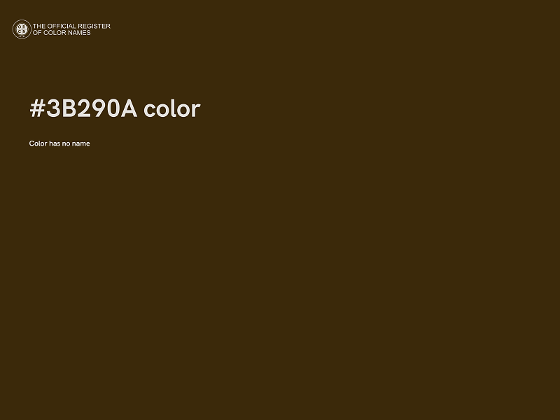 #3B290A color image