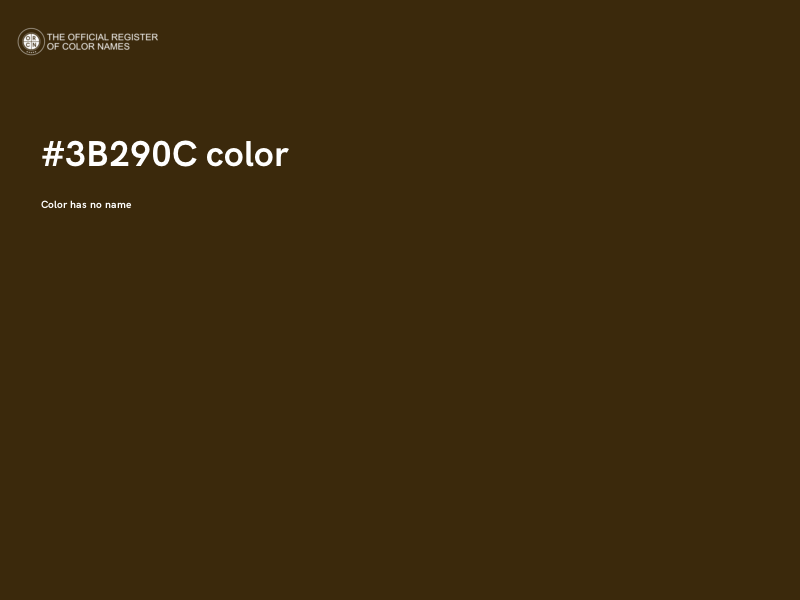 #3B290C color image