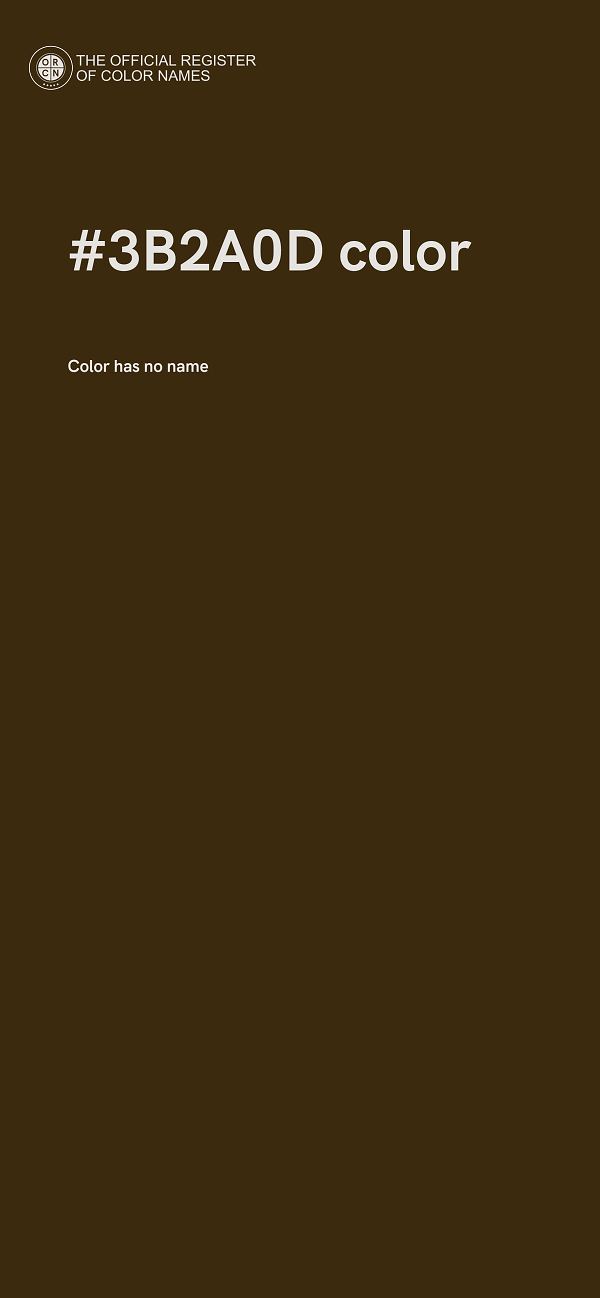 #3B2A0D color image
