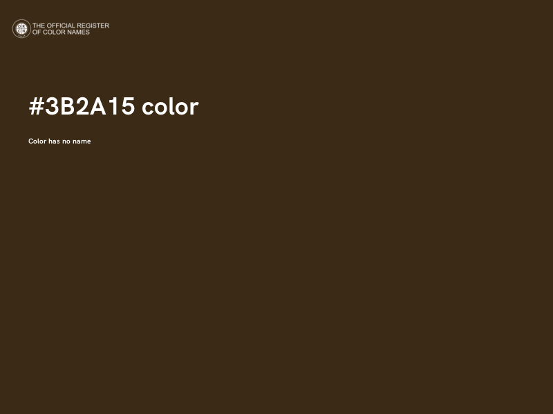 #3B2A15 color image