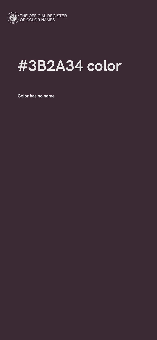 #3B2A34 color image