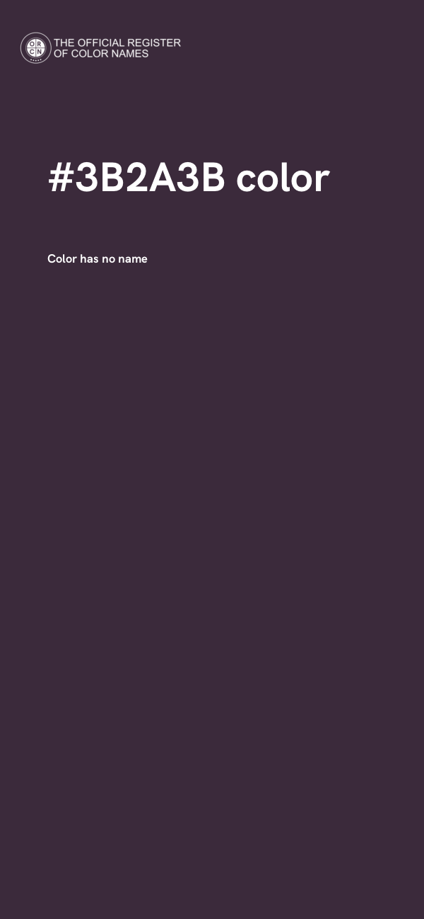 #3B2A3B color image