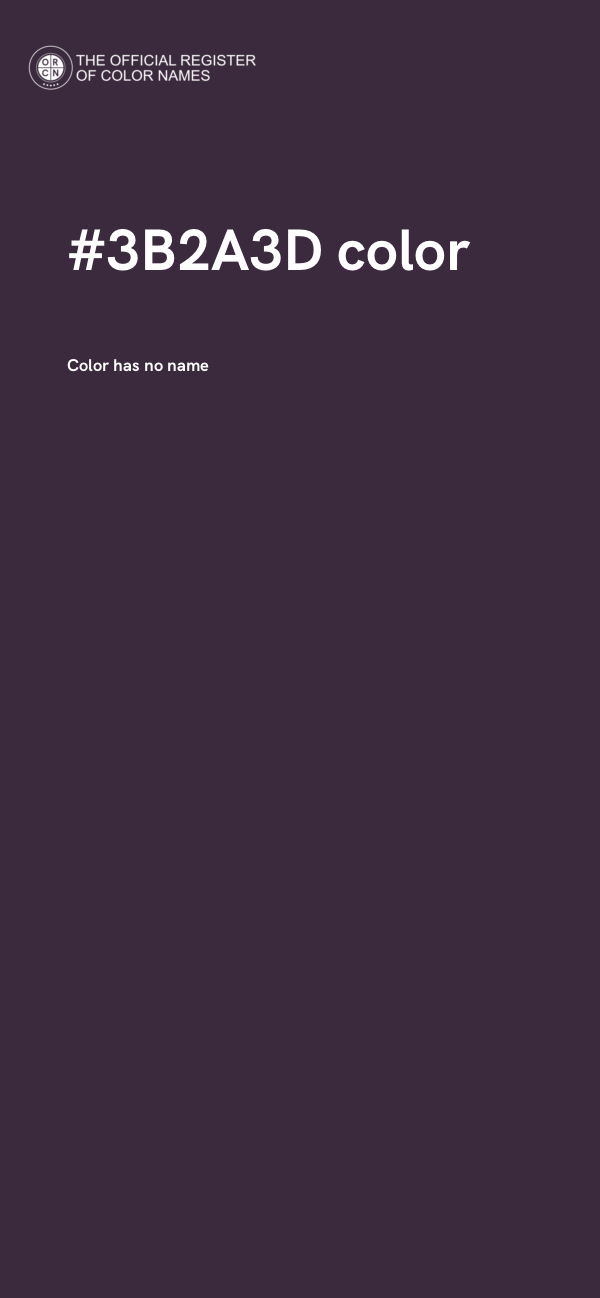 #3B2A3D color image