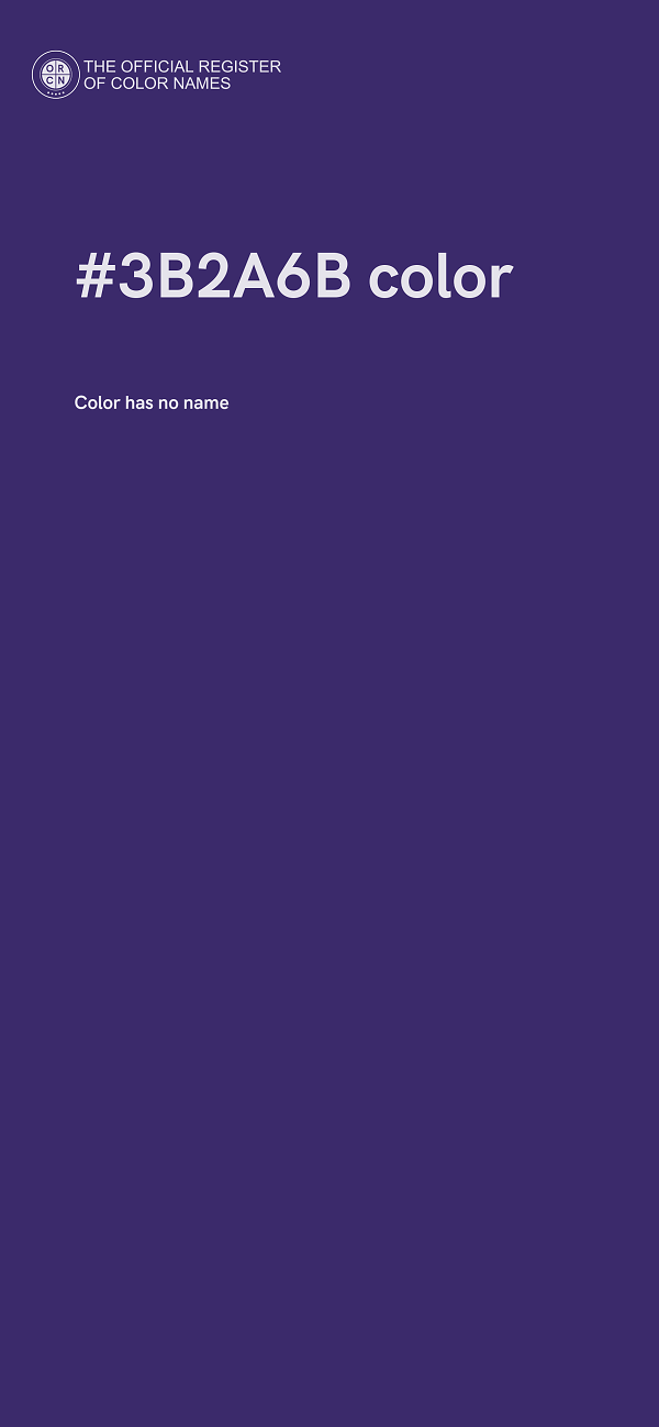 #3B2A6B color image