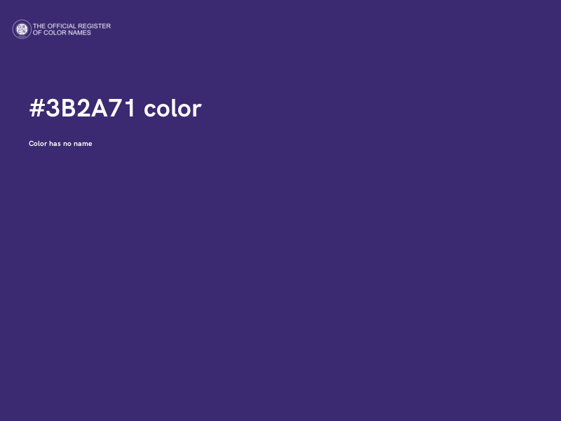 #3B2A71 color image