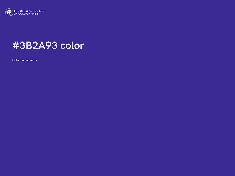 #3B2A93 color image