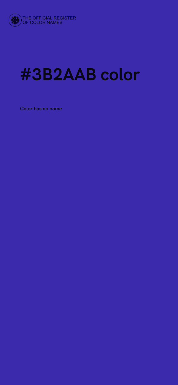 #3B2AAB color image
