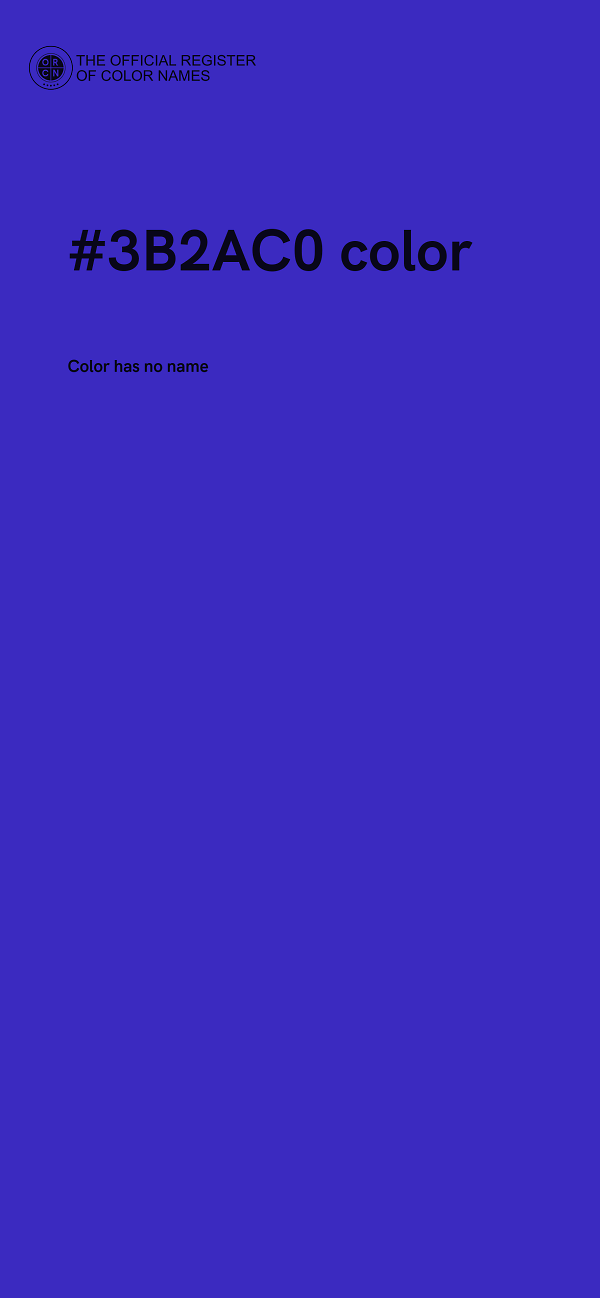 #3B2AC0 color image