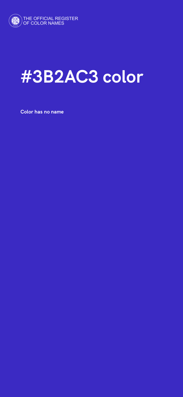 #3B2AC3 color image