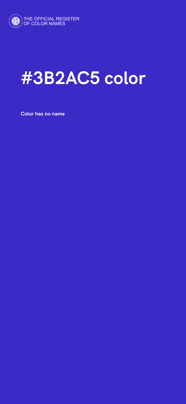 #3B2AC5 color image