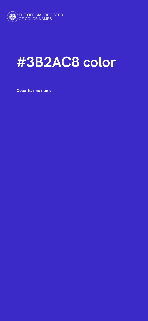 #3B2AC8 color image
