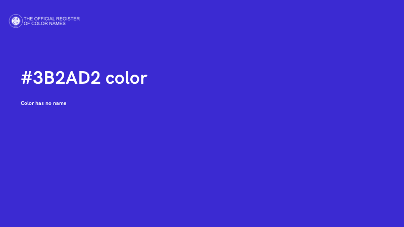 #3B2AD2 color image