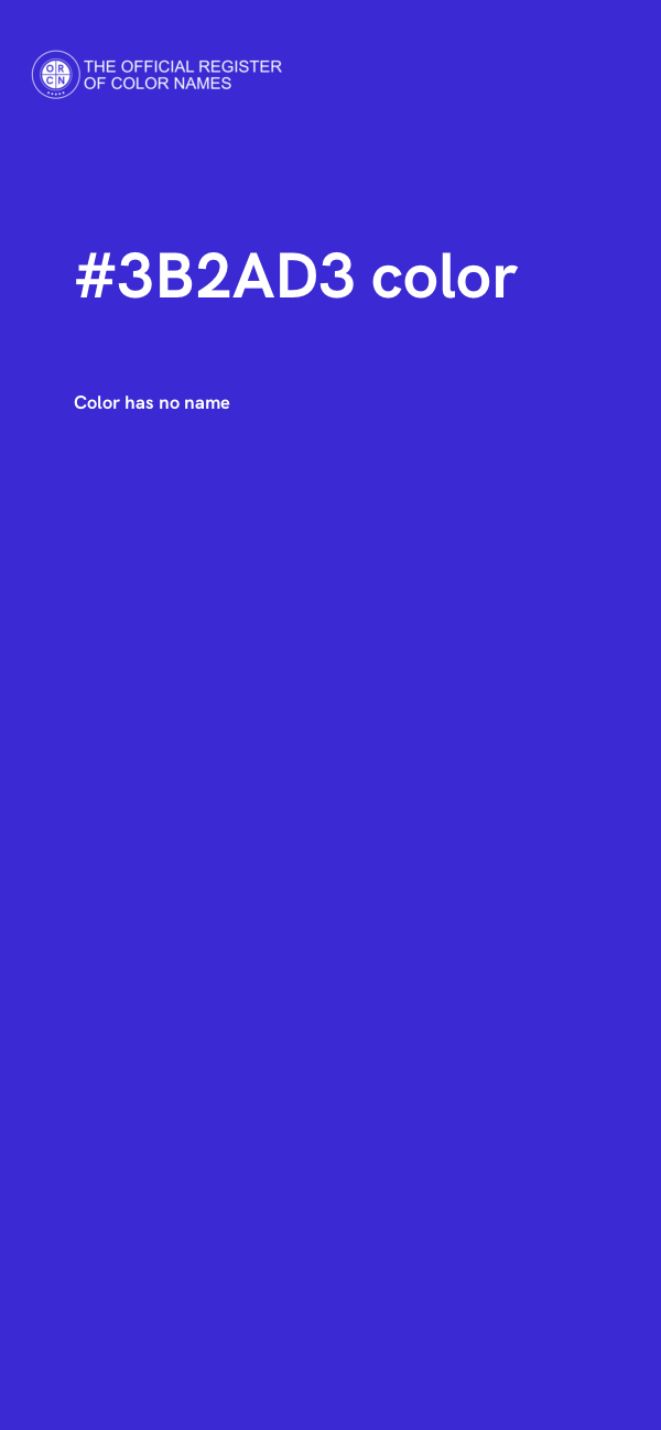 #3B2AD3 color image