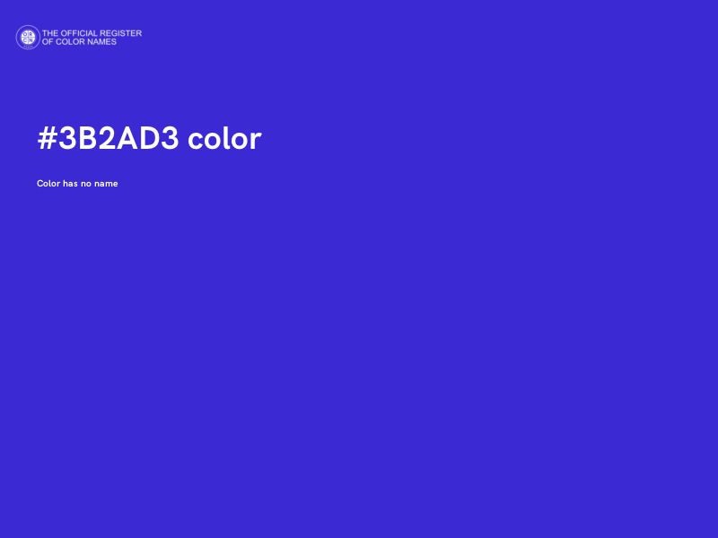 #3B2AD3 color image