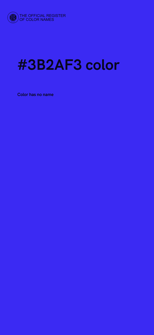 #3B2AF3 color image