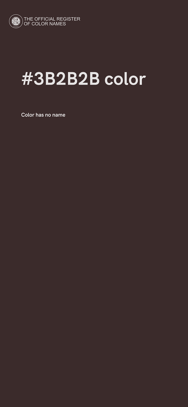 #3B2B2B color image