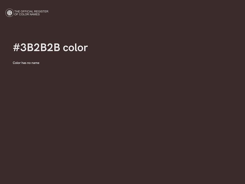 #3B2B2B color image
