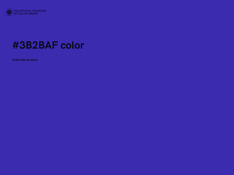 #3B2BAF color image