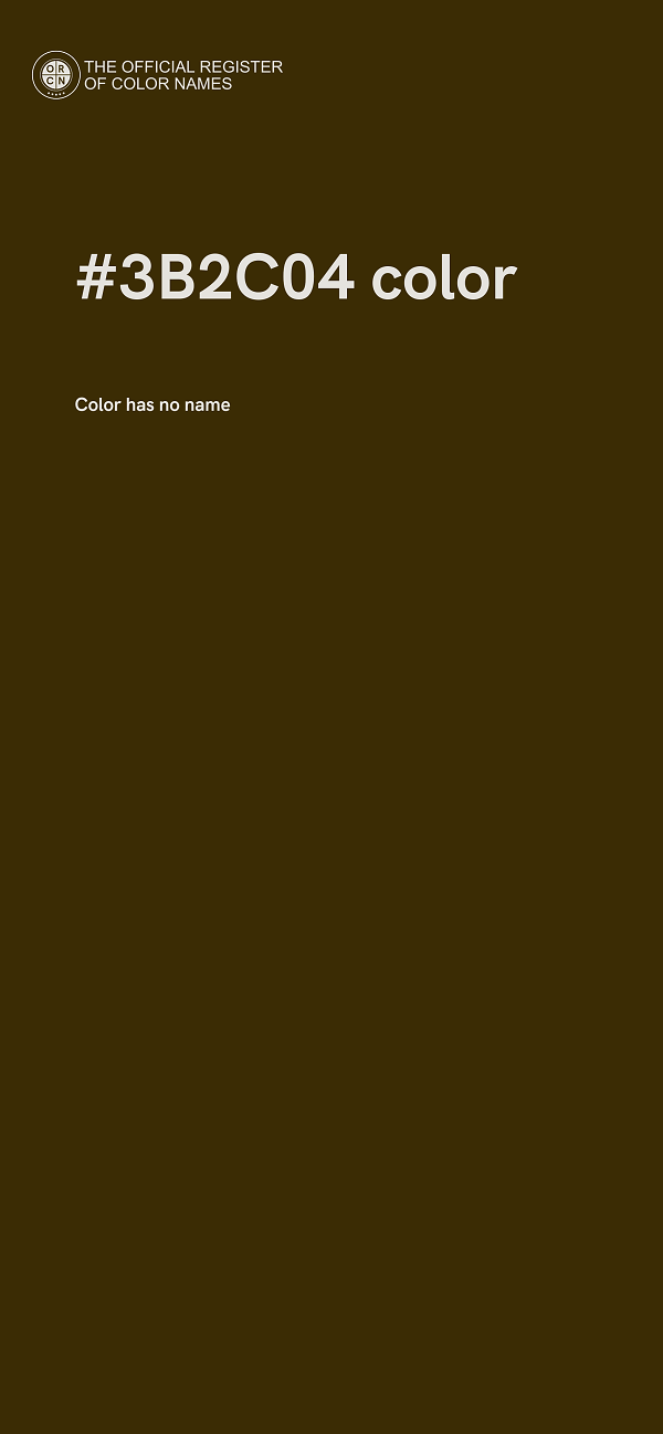 #3B2C04 color image