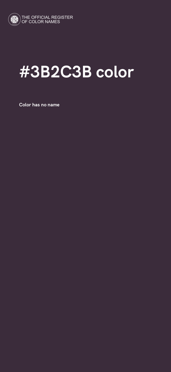 #3B2C3B color image
