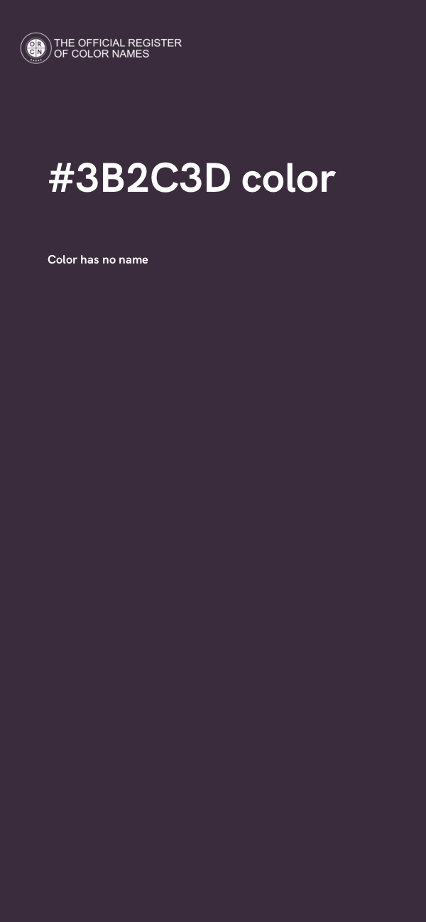 #3B2C3D color image