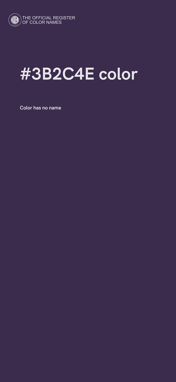 #3B2C4E color image